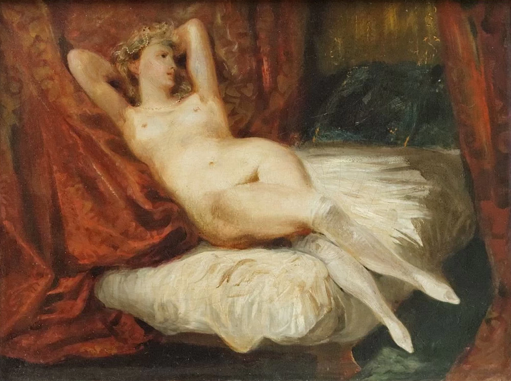 La donna con le calze bianche
